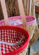 Conjunto capacito con cremallera y sombrero cinta roja
