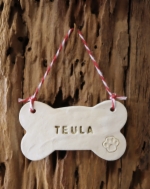 Hueso cerámica mascota personalizado
