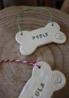 Hueso cerámica mascota personalizado